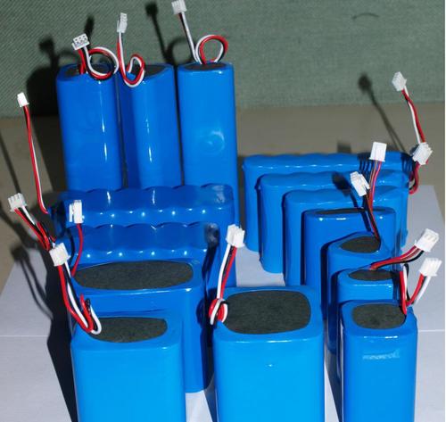 电池组多串 电子产品 工业矿灯用18650锂离子蓝色pvc皮